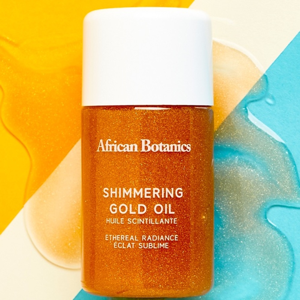 African Botanics NWOT/Box Marula Gold Shimmer Oil 60 mL MRSP $66.